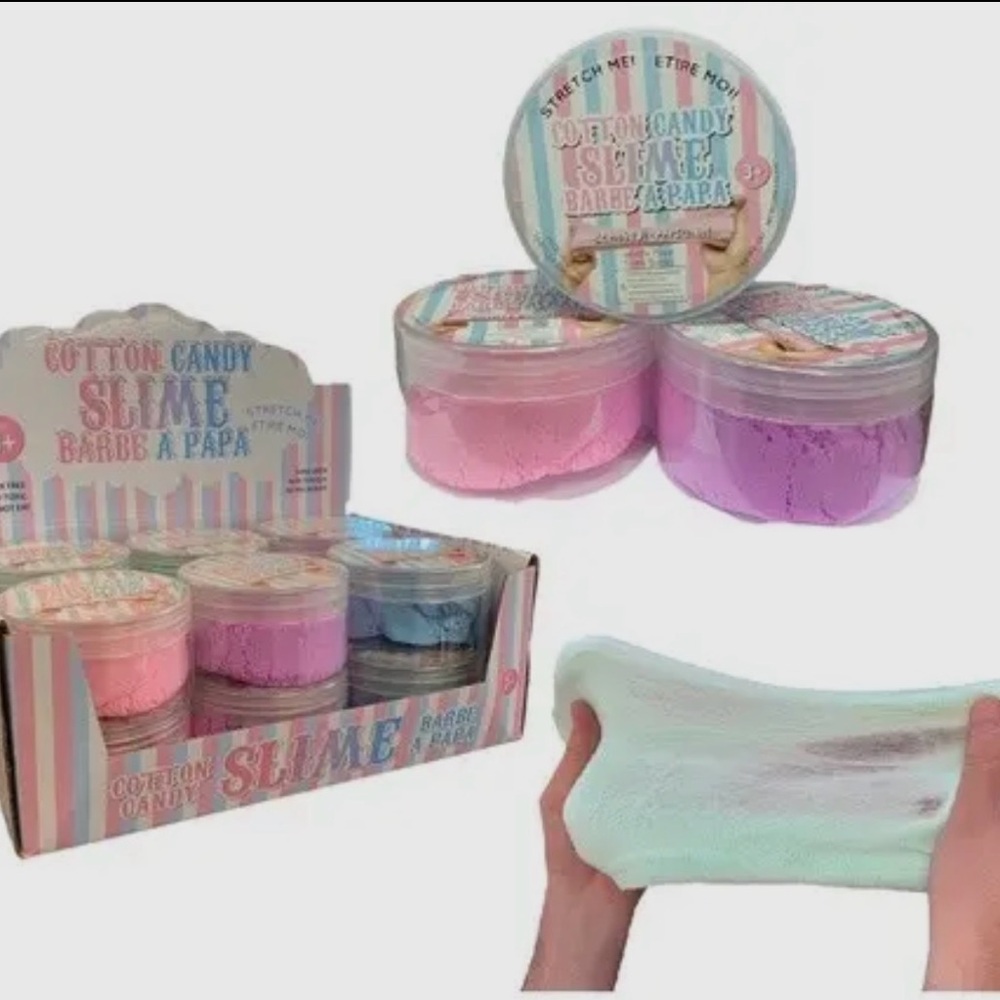 Cotton Candy Slime: Pink, Blue, or Purple